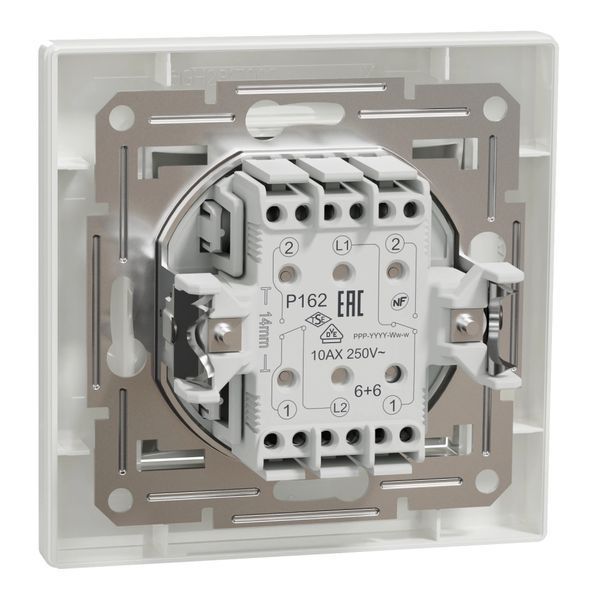 Schneider Electric ASFORA EPH0600121 Выключатель 2-кл. белый проходной 99-00012699 фото