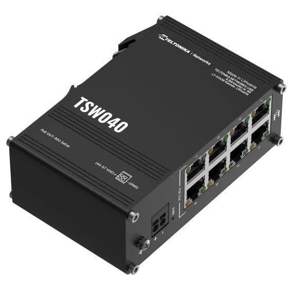 Teltonika TSW040 PoE+ Комутатор 8 портів некерований 118038 фото