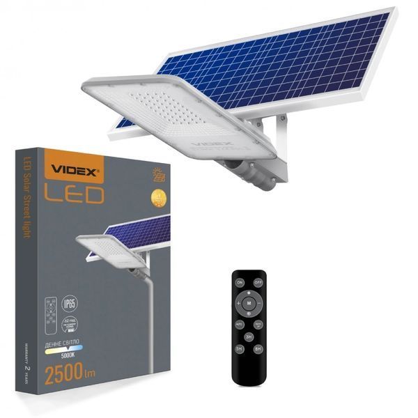 VIDEX 30W 5000K LED фонарь уличный автономный 99-00017536 фото