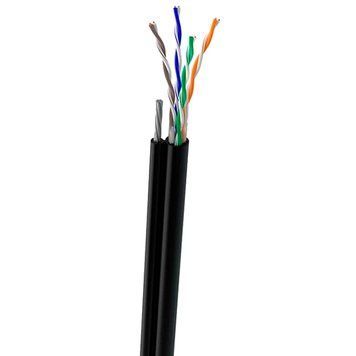 OK-Net UTP 4*2*0,49+ КППт-ВПбухта 305 м Кабель вуличний з тросом 7*0,5мм cat 5e 99-00013454 фото