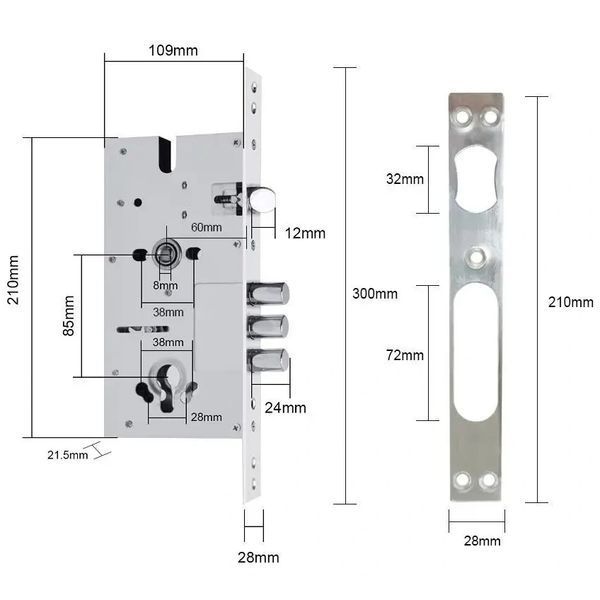 SEVEN LOCK 6085 Врізна частина 117730 фото