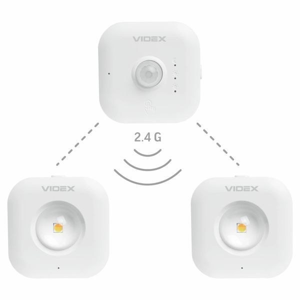 VIDEX VL-NL075-21 35Lm 3000K-6500K Набір LED світильників акумуляторних з датчиком руху 99-00022488 фото
