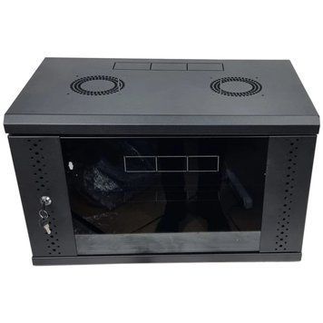 EServer 6U 600х500х370 скло, чорна Шафа 99-10027985 фото