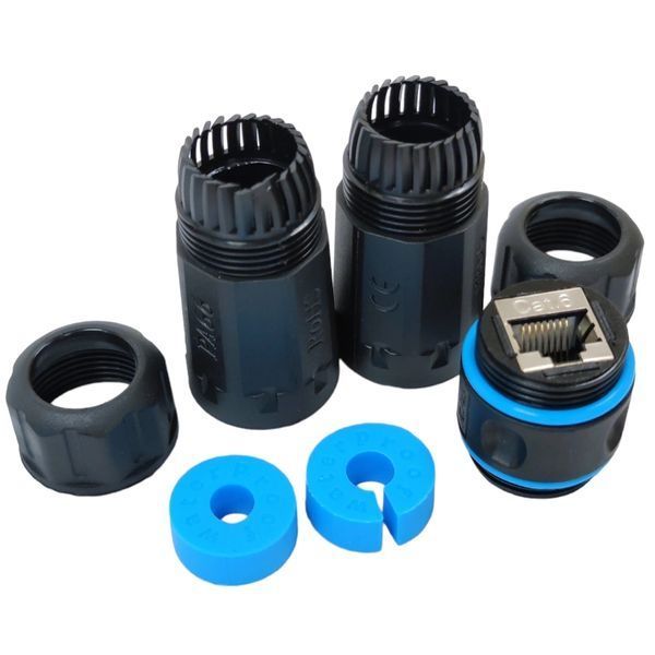 RJ45-RJ45 STP Водонепроникний з'єднувач IP68 кат. 6 112175 фото