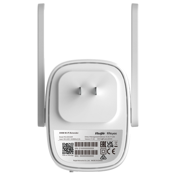 Wi-Fi репітер Ruijie Reyee RG-EW300R 300M 390 фото