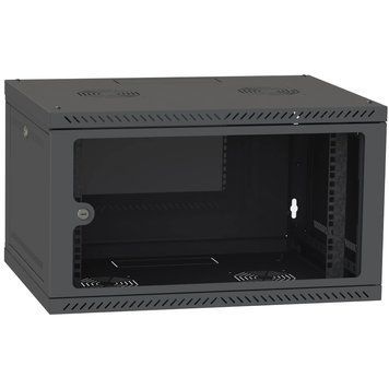 IPCOM CH-6U 600x350 скло RAL9005 Шафа серверна 99-00024625 фото