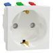 Schneider Electric New Unica NU305718 Розетка с ж/к со шторками 16А самозажимные клеммы белая 99-00013407 фото 1