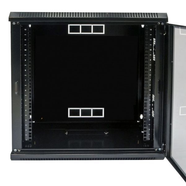 19"12U, 600х600х640 мм Шкаф акриловое стекло черный 99-00022175 фото