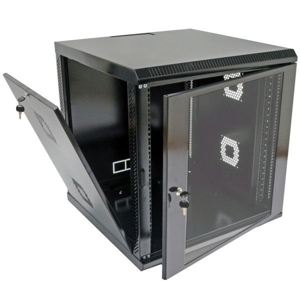 19"12U, 600х600х640 мм Шкаф акриловое стекло черный 99-00022175 фото