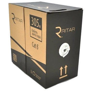 Ritar внутрішній КВПЕ FTP CU cat.6 (4*2*0.56) 4p (305м) Кабель 99-10026188 фото