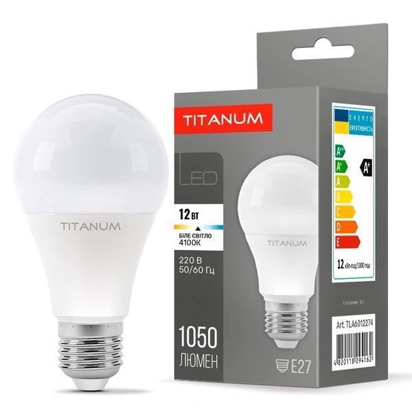TITANUM A60 12W E27 4100K 220V LED лампа 99-00017512 фото