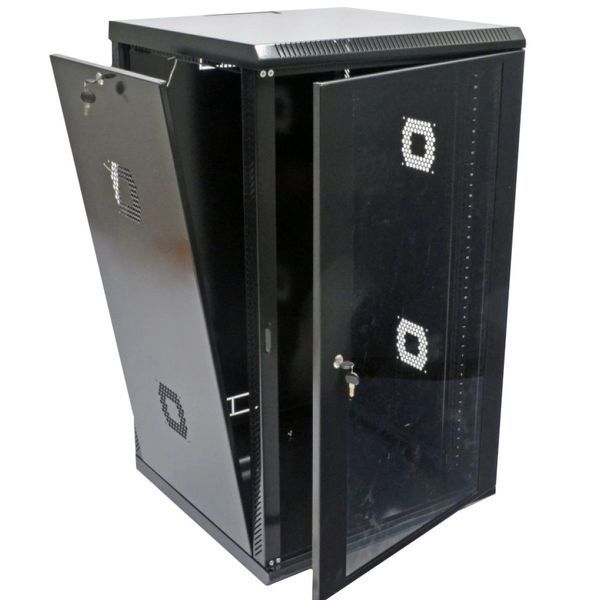 19" 21U 600х600х1040мм акрилове скло, чорна Шафа 99-00019487 фото