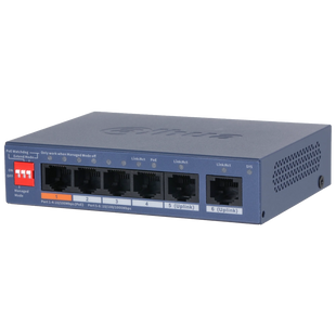 Комутатор 6 портів керований Dahua DH-CS4006-4ET2GT-60 PoE 590 фото