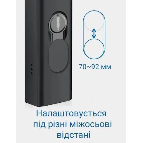 SEVEN LOCK SL-7763BF (72-92 мм) black Розумний замок (без врізної частини) 119276 фото