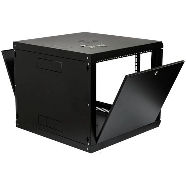 19" 9U 600x500x507мм акрилове скло чорна Шафа 99-10025982 фото