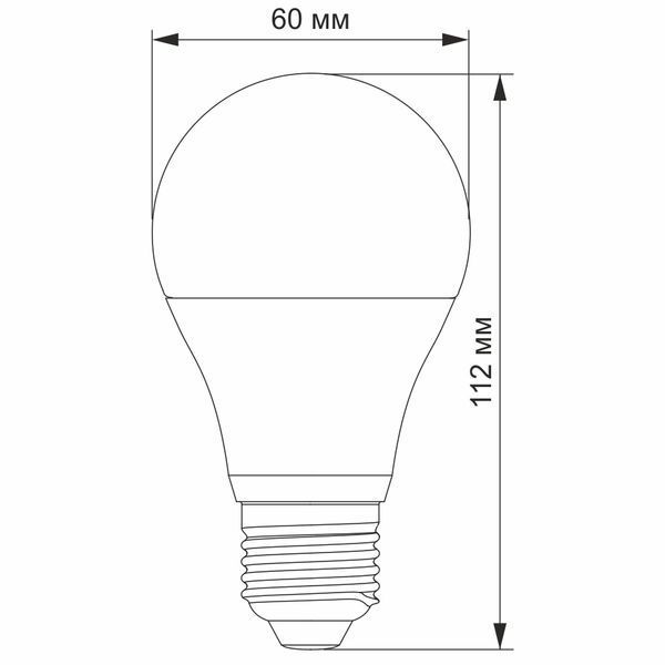 VIDEX A60e 10W E27 4100K LED лампа з сенсором освітленості 99-00017519 фото