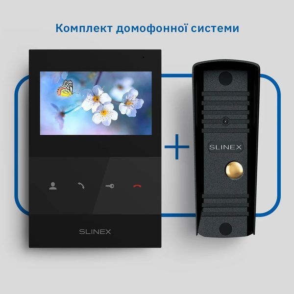 Slinex SQ-04(Black)+ML-16НD(Black) Комплект відеодомофону 110255 фото