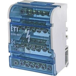 ЕТІ EDB-407 Блок розподільчий (4p, 3L+PE/N) 125A 7 виходів 99-00020806 фото